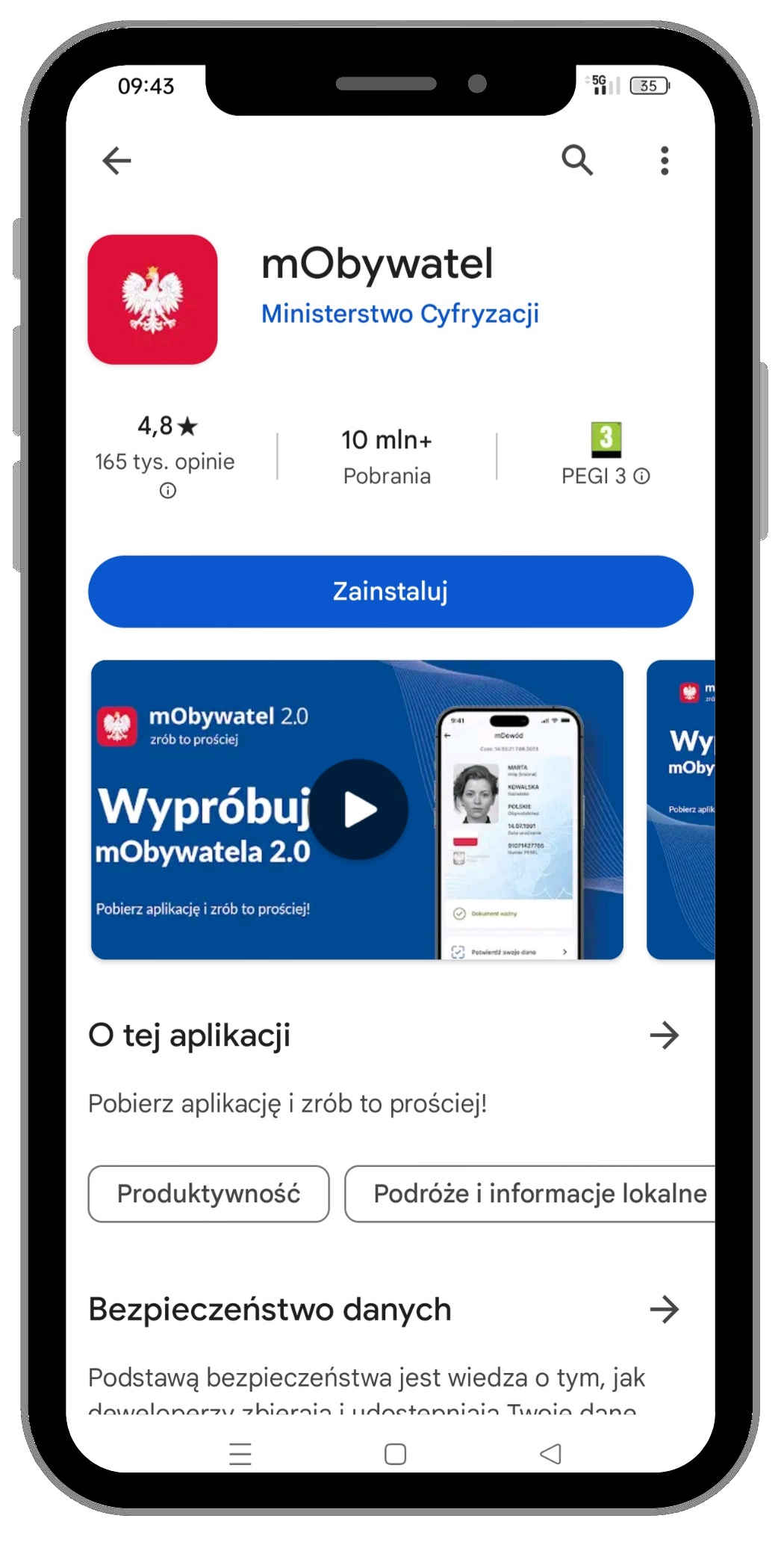 aplikacja mObywatel