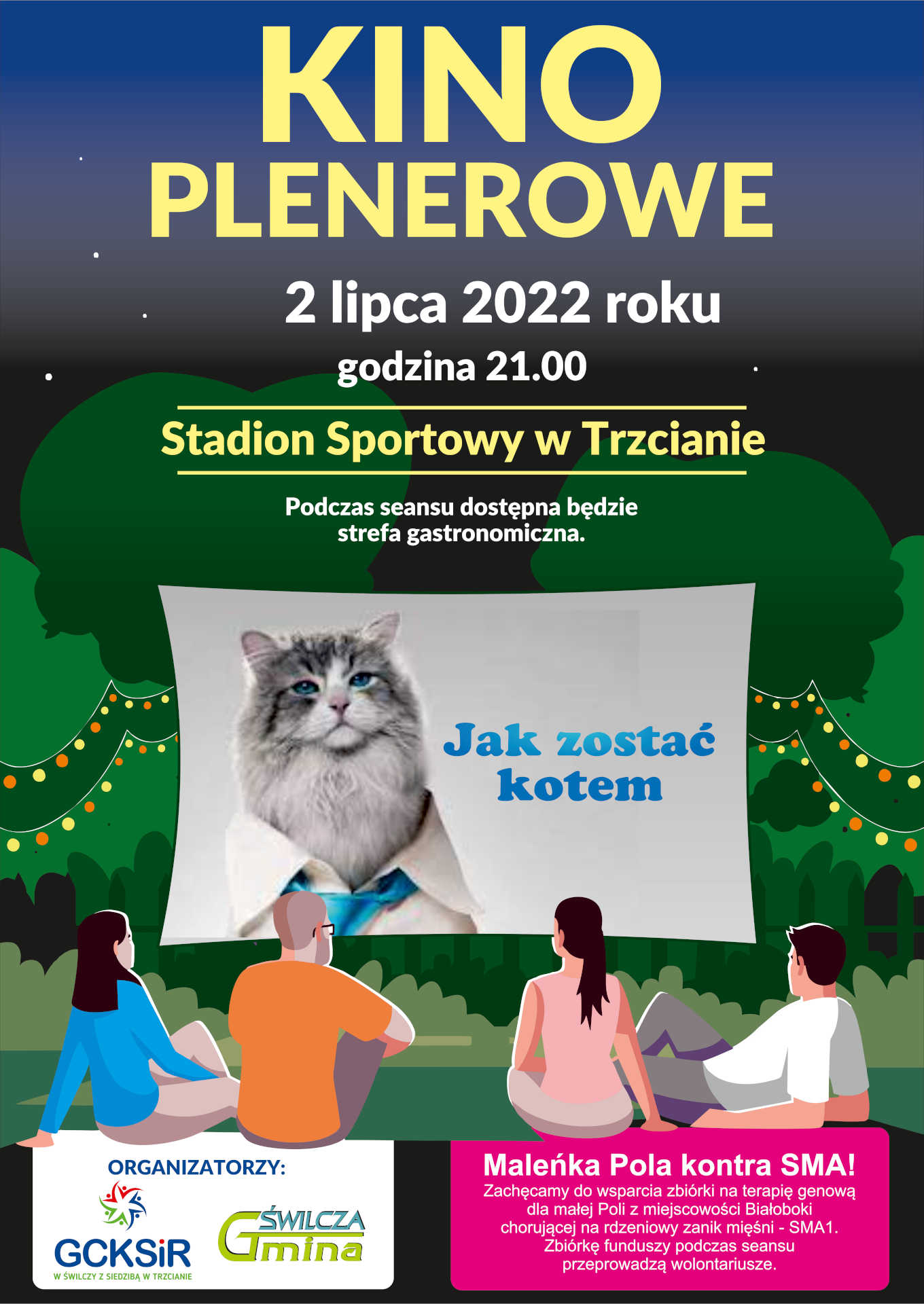 Plakat Kino plenerowe Trzciana
