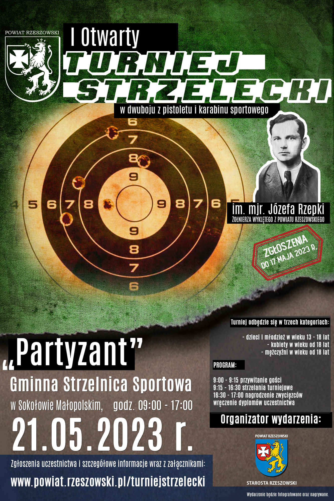 Plakat turnieju strzeleckiego