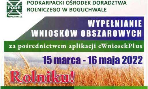 Plakat wnioski obszarowe