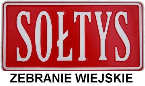 Napis sołtys zebranie wiejskie