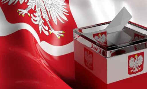 Flaga Polski, urna wyborcza