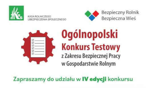 Plakat konkursu testowego dla rolników