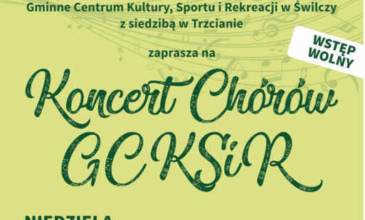Plakat koncert chórów