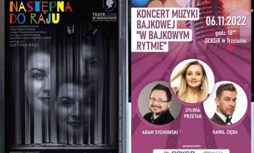 Plakat - „Następna do raju" oraz „W bajkowym rytmie"