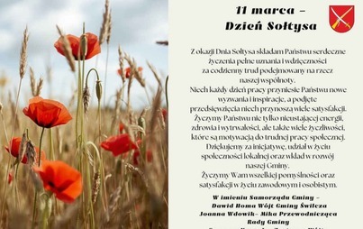 Życzenia z okazji Dnia Sołtysa