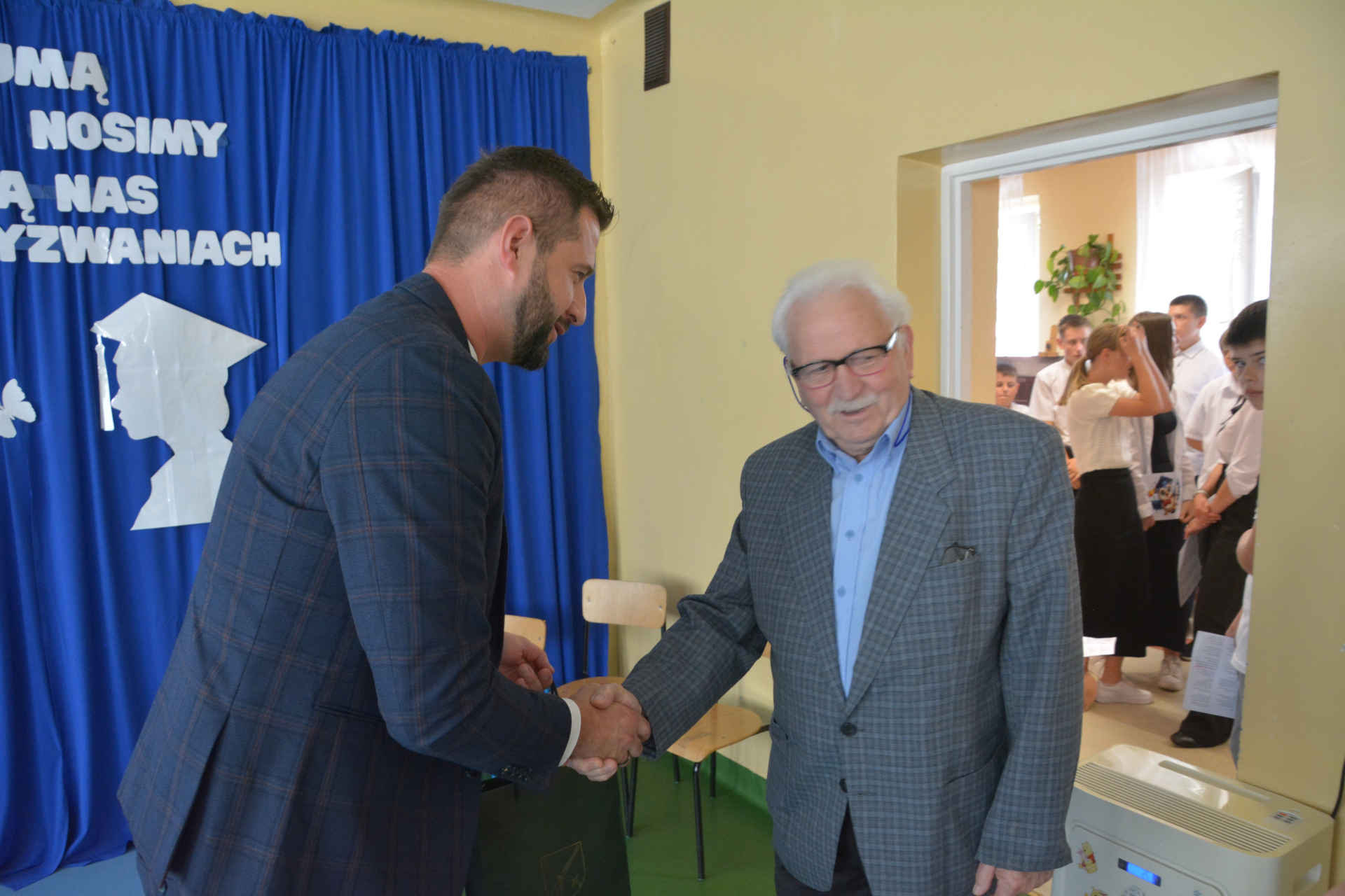 Janusz Biliński z wójtem