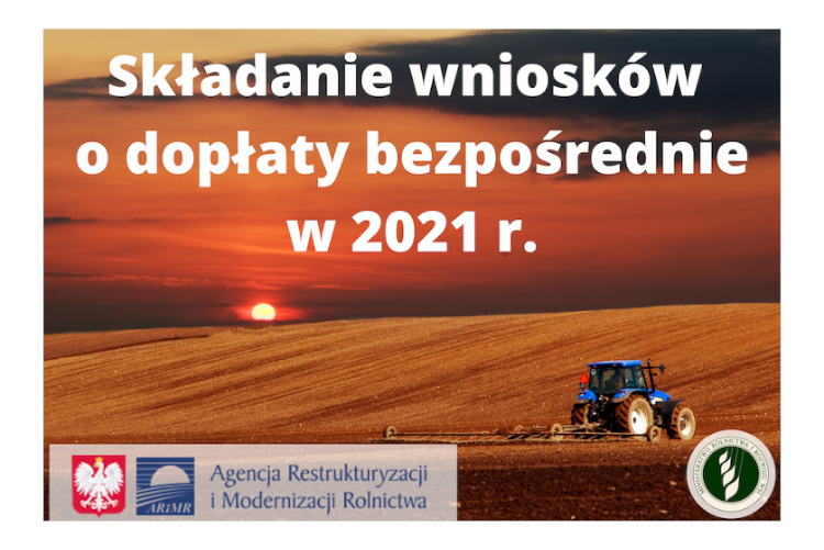 Ulotka Składanie wniosków o dopłaty bezpośrednie w 2021 r.