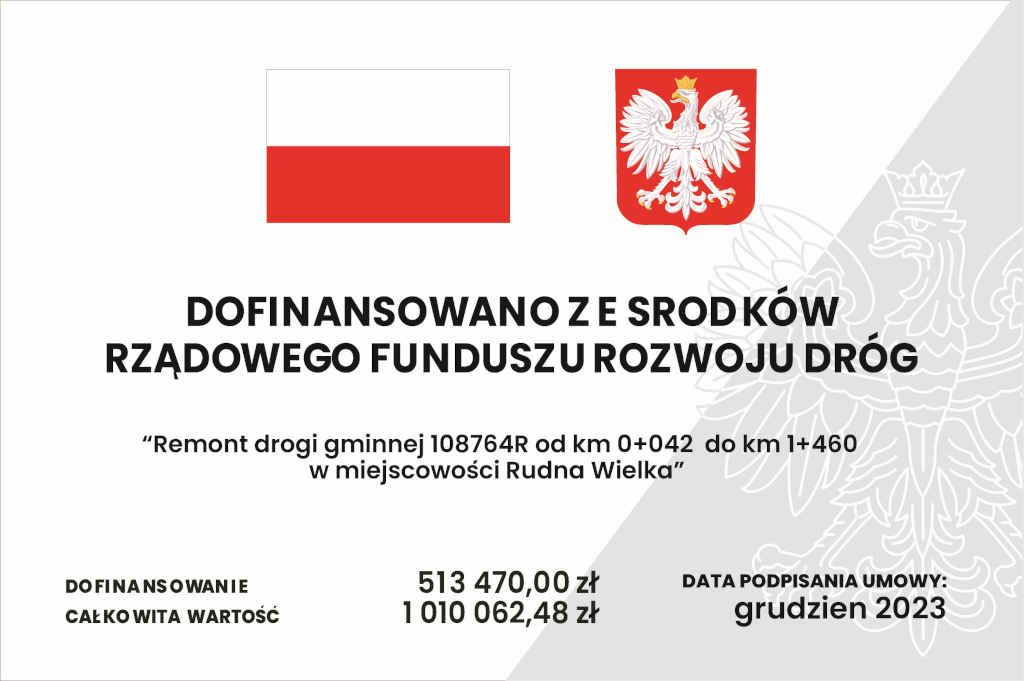 Tablica projektu z Państwowego Funduszu Celowego
