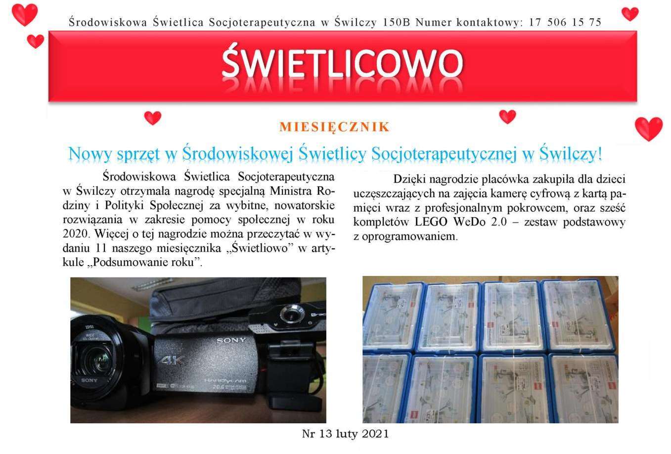 Miesięcznik "Świetlicowo" - nr 13 - luty 2021